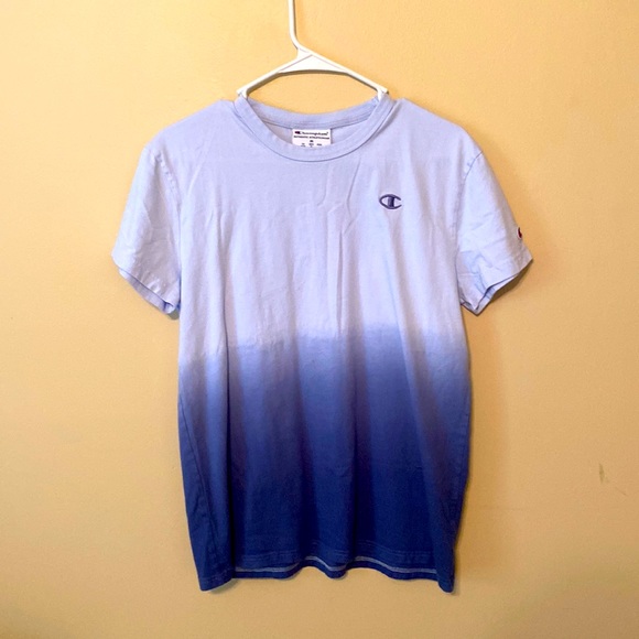 Champion Tops - Blue Tie-dye Champion Shirt